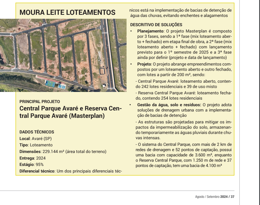 [Central Parque Avaré e Reserva Central Parque Avaré são destaques na revista Grandes Construções]